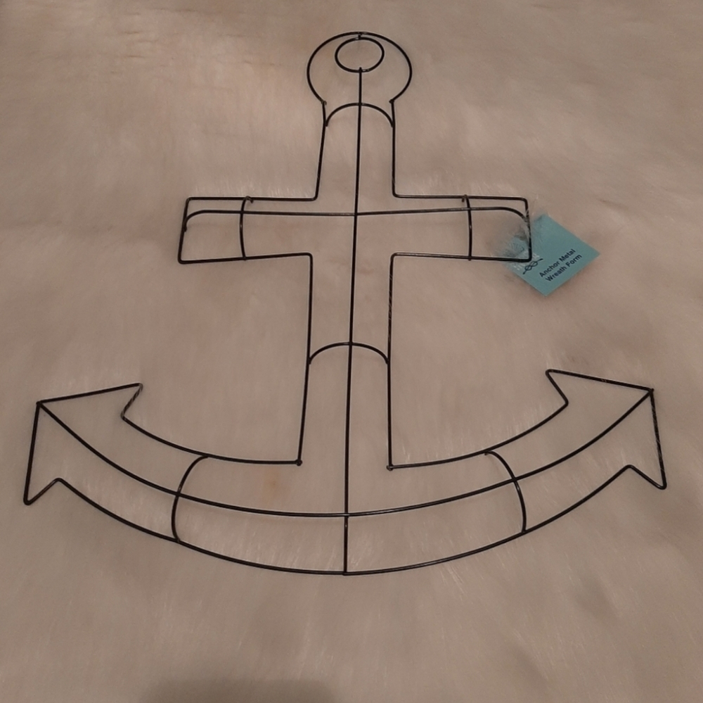 Nautical Anchor Wire Wreath Form Frame Craft Decor